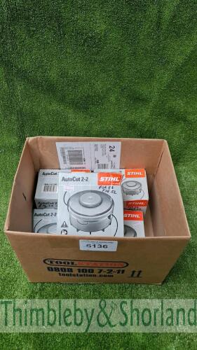 5 no Stihl autocut 2-2 strimmer heads