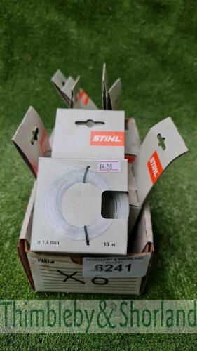 8 boxes of 1.4mm strimmer cord