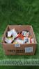 Large box of various strimmer heads & poly cutters