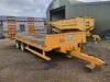 Cheiftain Agri 19T twin axle low load trailer (2005) Sprung draw bar, manual ramps