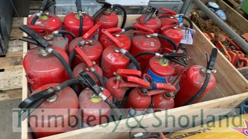 Pallet of Fire Extinguishers