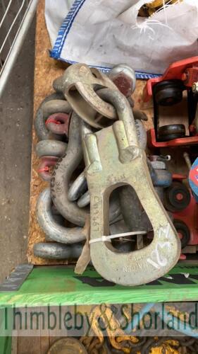 Quantity of lifting shackles