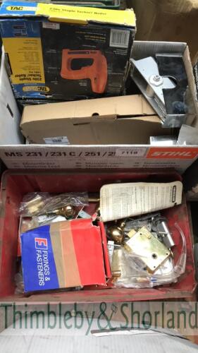 Various spares and door furniture