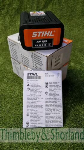 2 Stihl AP100 batteries