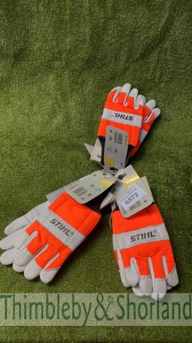 3 pairs of Stihl work gloves size S