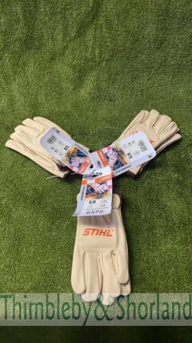 3 pairs of Stihl Dynamic Duro gloves size S