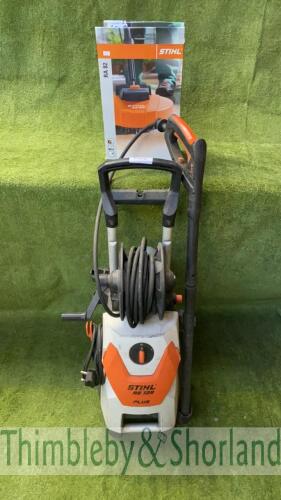 Stihl RE120 pressure washer with RA82 patio cleaner