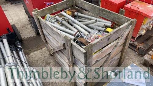 Box of scaffold wheels